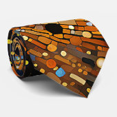 Celestial Gold Galaxy Stropdas (Opgerold)