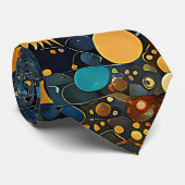 Celestial Gold Galaxy Stropdas (Opgerold)