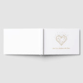 Celestial Gold Heart Wedding Guest Book - Our Love Gastenboek (Volledig)