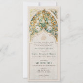 Celestial Gold & Jade Islamitische bruiloft Kaart (Voorkant)