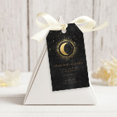 Celestial Gold Moon Save the Date Foto Cadeaulabel