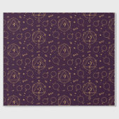 Celestial Gold Star Solareclipse-thema Cadeaupapier (Vlak)