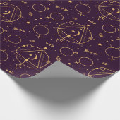 Celestial Gold Star Solareclipse-thema Cadeaupapier (Hoek)