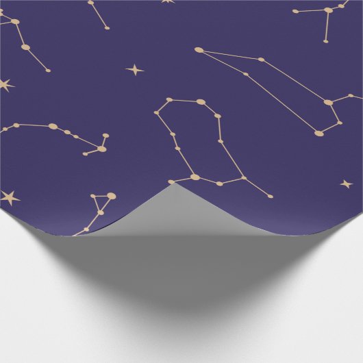 Celestial Gold Star Solareclipse Thema Cadeaupapier (Hoek)