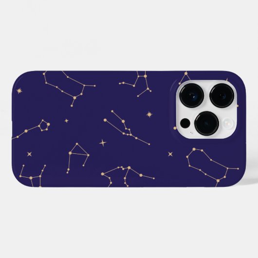 Celestial Gold Star Solareclipse Thema Case-Mate iPhone Case (Achterkant (horizontaal))