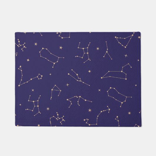 Celestial Gold Star Solareclipse Thema Deurmat (Voorkant)