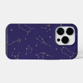 Celestial Gold Star Solareclipse Thema iPhone Hoesje (Achterkant horizontaal)