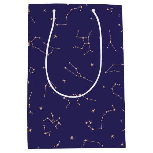 Celestial Gold Star Solareclipse Thema Medium Cadeauzakje (Voorkant)