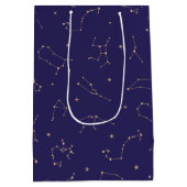 Celestial Gold Star Solareclipse Thema Medium Cadeauzakje (Achterkant)