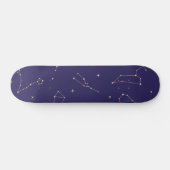 Celestial Gold Star Solareclipse Thema Persoonlijk Skateboard (Horizontaal)