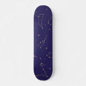 Celestial Gold Star Solareclipse Thema Persoonlijk Skateboard (Voorkant)