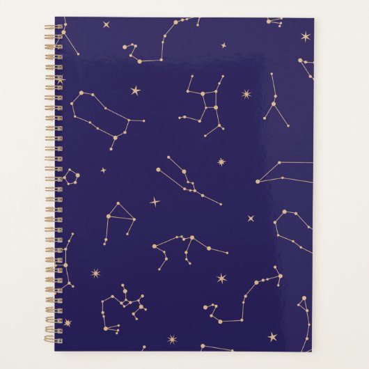 Celestial Gold Star Solareclipse Thema Planner (Voorkant)