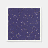Celestial Gold Star Solareclipse Thema Servet (Voorkant)