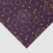 Celestial Gold Star Solareclipse-thema Tissuepapier (Detail)