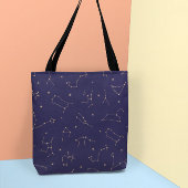 Celestial Gold Star Solareclipse Thema Tote Bag