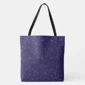 Celestial Gold Star Solareclipse Thema Tote Bag (Voorkant)