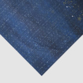 Celestial Gold Stars Sparkle Night Sky Custom Gift Tissuepapier (Detail)