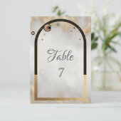 Celestial Gold Sun And Moon Galaxy Kaart (Staand voorkant)