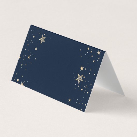 Celestial Gold Sun And Moon Stars Thank You Card Visitekaartje (Achterkant)