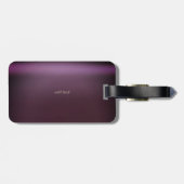 Celestial Gold Sun en Moon Stars Burgundy Bagagelabel (Achterkant horizontaal)