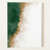 Celestial Gold Sun en Moon Stars Green Planner (Achterkant)
