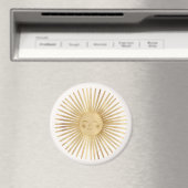 Celestial Gold Sun Happy Sunshine Boho Modern Magneet (Insitu (Vaatwasser))