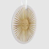 Celestial Gold Sun Happy Sunshine Boho Modern Ornament (voorkant)
