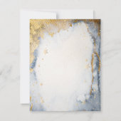 Celestial Gold Sun, maan, Waterverf sterren Kaart (Achterkant)