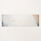 Celestial Gold Sun, maan, Waterverf sterren Yogamat (Achterkant (horizontaal))