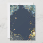 Celestial Gold Sun Moon Gold Glitter Vrijgezellenf Kaart (Achterkant)