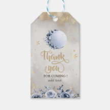 Celestial Gold Sun, Moon Rozen Stars Night Sky