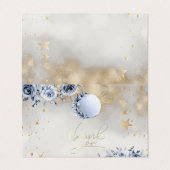 Celestial Gold Sun Moon Stars Rozen Night Sky Visitekaartje (Buitenkant ongevouwen)