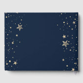 Celestial Gold Sun Stars Gastenboek (Achterkant)