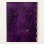 Celestial Gold Triple Moon Paars Monogram Planner (Achterkant)