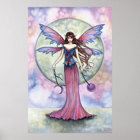 Celestial gothic Fairy Poster Print (Voorkant)