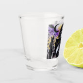 Celestial Gothic Witch en Zwarte Kat Shot Glas (Links)
