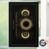 Celestial Goud Zwart Zon Maan Window Cling Raamsticker (Huis)