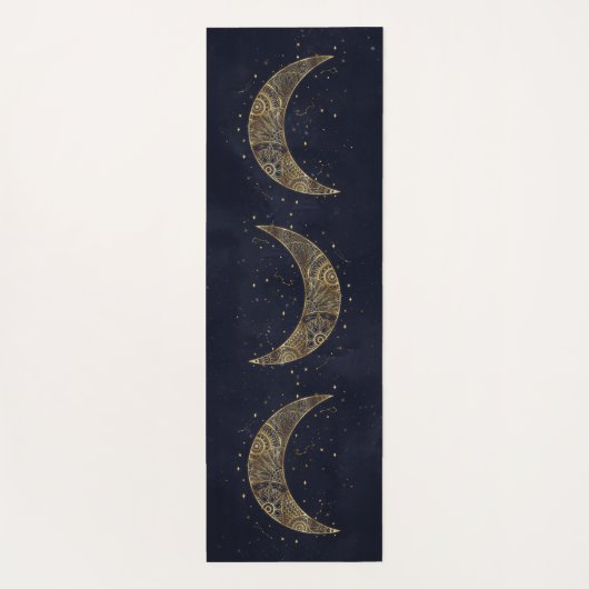 Celestial Gouden Maan Esthetisch Yogamat (Achterkant)