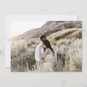 Celestial Gouden Maan Twee foto Opslaan De Datum Kaart (Achterkant)