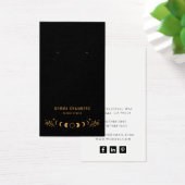 Celestial Gouden Maan Zwart Oorbel Sieraden Displa Visitekaartje (Bureau)