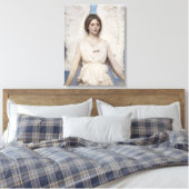 Celestial Grace: Angel beroemd gemaakt door Abbott Canvas Afdruk (Insitu (Slaapkamer))