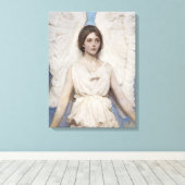 Celestial Grace: Angel beroemd gemaakt door Abbott Canvas Afdruk (Insitu (Houten vloer))