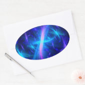 Celestial Grace Ovale Sticker (Envelop)