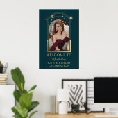 Celestial Green Gold 30e verjaardag Welkom Poster (Thuiskantoor)