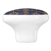 Celestial Grid keramische knop (Zijkant)