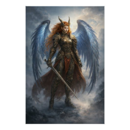 Celestial Guardian Angel – Epic Fantasy Poster