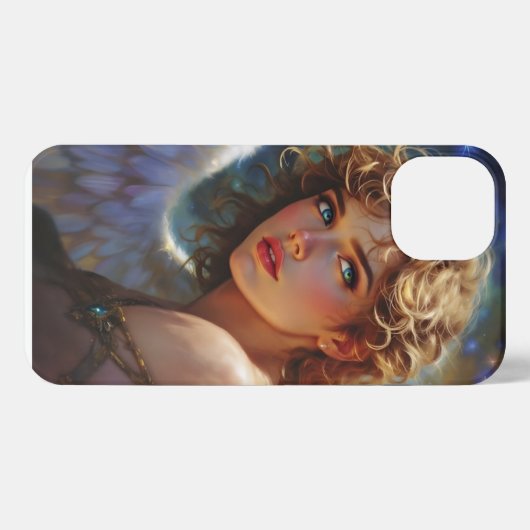 Celestial Guardian – Engel van de sterren iPhone Hoesje (Achterkant horizontaal)