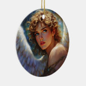 Celestial Guardian – Engel van de sterren Keramisch Ornament (Rechts)