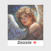 Celestial Guardian – Engel van de sterren Sticker (Vel)