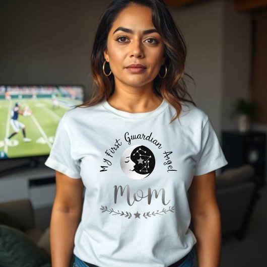Celestial Guardian Mom | Maan en eerste reis kunst Tri-Blend Shirt